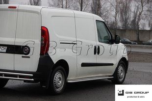 Пороги боковые труба с листом Fiat Ducato (07+) короткая база D60 1647691385 фото