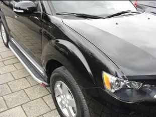 Боковая защита пороги площадка Mitsubishi Outlander 03-06 07-11 12-14 14-16 16+ Кенгурятник дуги пороги 0525 фото