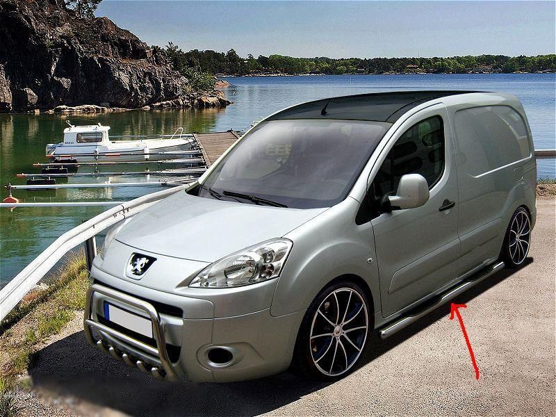 Пороги боковые труба Nissan Juke (2010-2014) D60 с накладками 1647690816 фото
