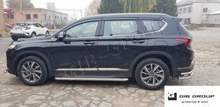 Пороги бічні труба з листом Hyundai Santa Fee (2018+) D60 S2-01.6 фото