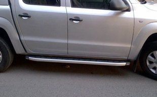 Бічний захист пороги майданчик Volkswagen Amarok 2010-2016 кенгурятник захист задня дуги пороги 0290 фото