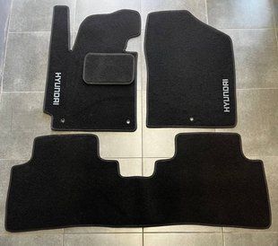 Ворсовые коврики в салон для Hyundai Elantra (2011-2015)/Хюндай Элантра /Чёрные 2767853651 фото