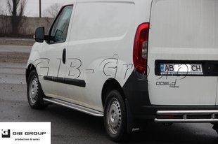 Пороги боковые труба с листом Fiat Doblo (15+) D60 короткая база 1647691378 фото