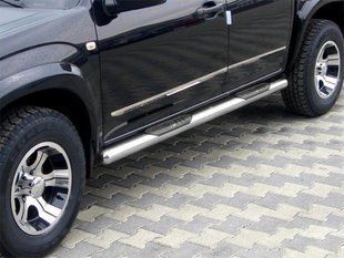 Бічні труби (нерж) для Kia Carens 1999-2012 рр. dug630151 фото