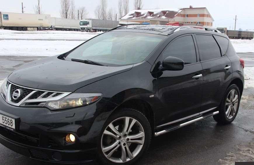Бічний захист пороги труби Nissan Murano 2008-2015 захист заднього бампера дуги пороги 0322 фото