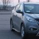 Боковая защита пороги площадка Hyundai IX-35 2010+ защита бампера дуги пороги 0913 фото 2