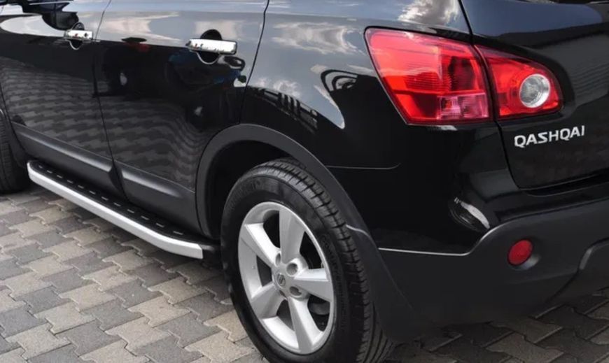 Боковая защита пороги площадка Nissan Qashqai 06-13 14-17 17+ защита заднего бампера дуги пороги 0438 фото
