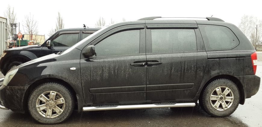 Боковая защита пороги трубы Kia Carnival 2006-2012 кенгурятник защита задняя дуги пороги 0186 фото