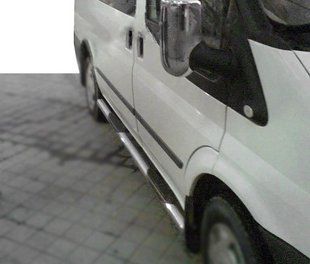 Бічні труби (2 шт., нерж.) Коротка база для Ford Transit 2014↗ мм. dd28994 фото