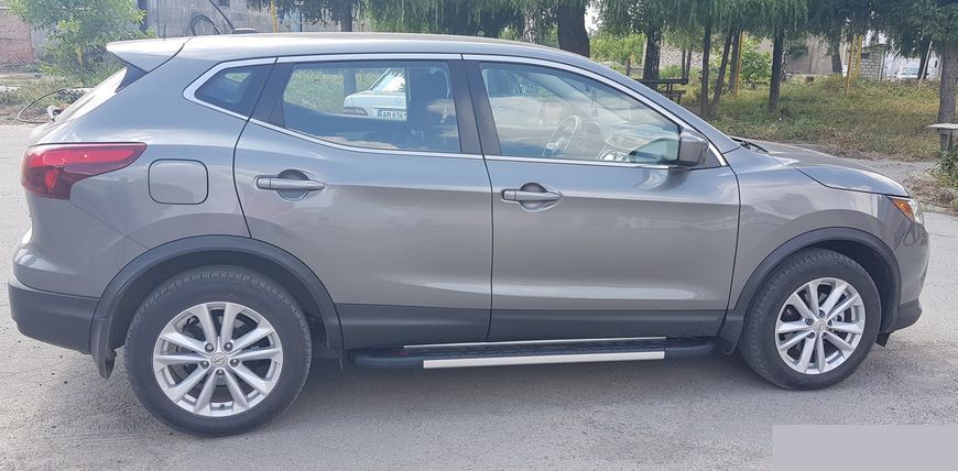 Бічний захист пороги майданчик Nissan Qashqai 14-17 06-13 17+ захист заднього бампера дуги пороги 0444 фото
