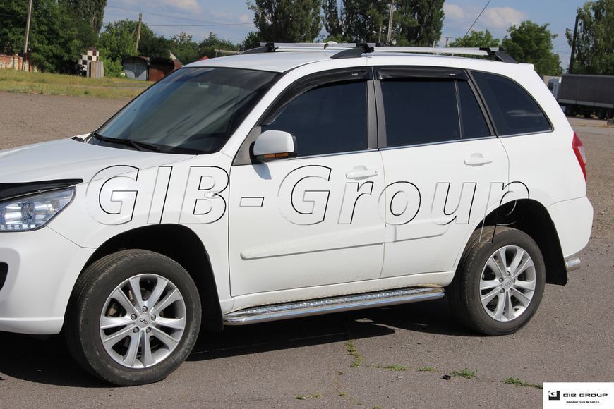Пороги труба с листом Chery Tiggo 3 (03-11) &Oslash;60 AYUG-С2-60 фото
