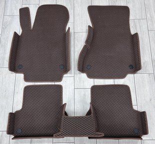 Килимки з бортиками EVA в салон для Audi A7 (4G) Sportback (2010-2017) Ауді А7 Спортбек (2010-2017),Коричневий 11552 фото