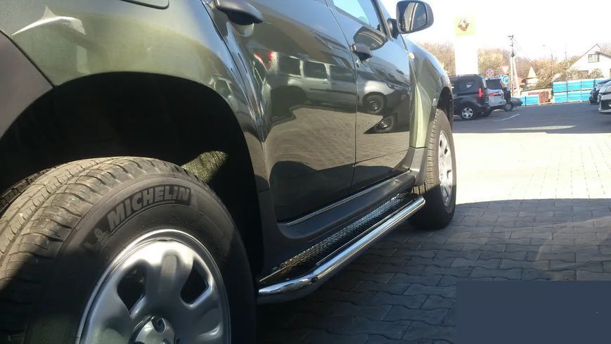Пороги боковые труба с листом серия "ELIT" Dacia Duster (10+) D60 1647693565 фото