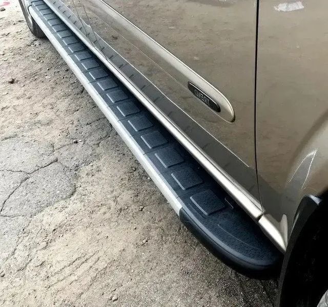 Пороги бічні труба з листом Ford Explorer (2010+) D 60 Silver-Black-inside S2-07.6 фото