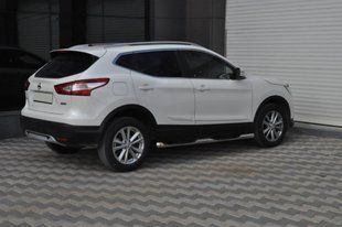 Бічні труби (2 шт., нерж.) для Nissan Qashqai 2014-2021рр. dug564572 фото