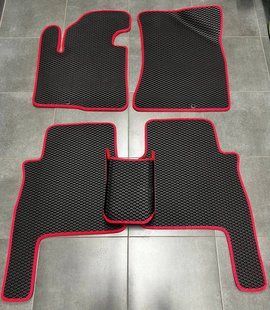 Килимки в салон EVA з 3Д лапою для Hyundai Santa Fe II 2006-2010 педаль газа з підлоги 2801408462 фото