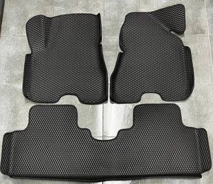Килимки EVA з бортиками 3Д лапою в салон для Hyundai Tucson 2003-2009 / Хюндай Туксон Чорні 2921916500 фото