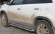 Бічний захист пороги майданчик Kia Sorento 2009-2015 кенгурятник захист задня дуги пороги 0201 фото 3