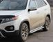 Бічний захист пороги майданчик Kia Sorento 2009-2015 кенгурятник захист задня дуги пороги 0201 фото 2