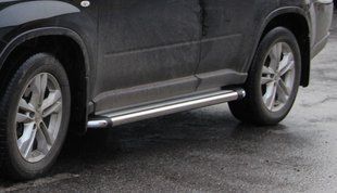 Бічний захист пороги майданчик Nissan X-Trail T30 00-07 T31 07-13 T32 2013+ захист заднього бампера дуги 0463 фото