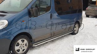 Пороги бічні труба з листом Opel Vivaro (01-21) D60 длинная база 1647692813 фото