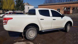 Бокові пороги Premium (2 шт., нерж.) &Oslash;60 для Mitsubishi L200 2015↗ мм. dd60531 фото