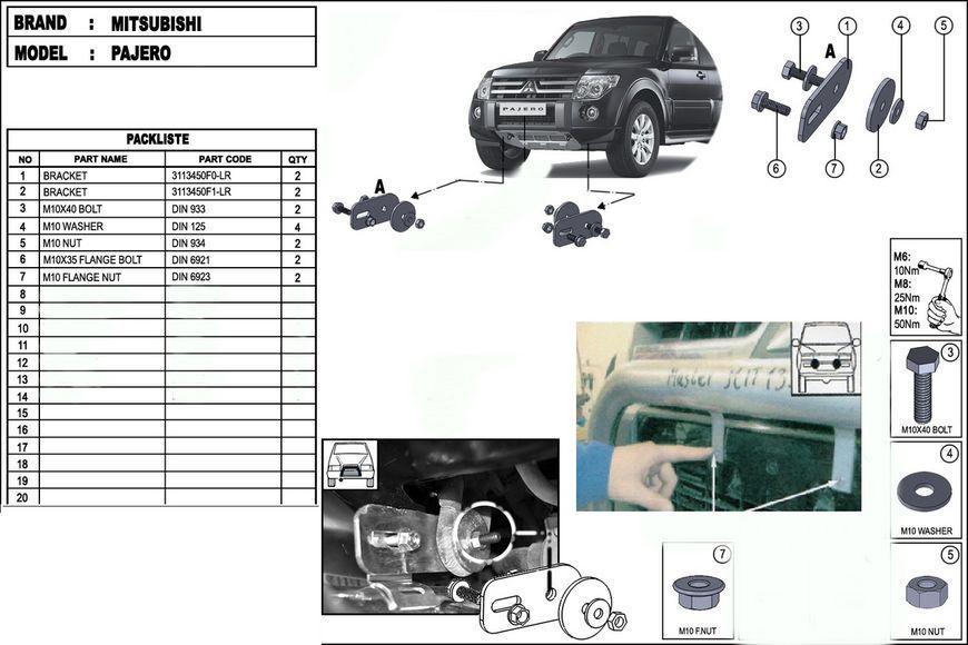 Боковые трубы (2 шт, нерж) для Mitsubishi Pajero Sport 2008-2015 гг. dd60681 фото