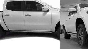 Бічні труби з искосом (2 шт., нерж) для Mercedes X class dd51053 фото