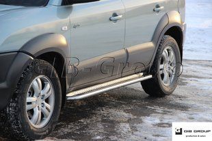 Пороги бічні труба з листом Hyundai Tucson (04-15) D60 1647691555 фото