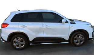 Бічні труби (2 шт., нерж) для Suzuki Vitara 2015↗ мм. dd51019 фото