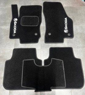 Ворсові килимки в салон для Skoda Kodiaq (2016-) /Шкода Кодіак/ Чорні 5шт BLCCR1897 1398313108 фото