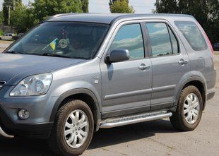 Бічний захист пороги майданчик Honda CR-V 2001-2006 кенгурятник захист бампера дуги пороги 0885 фото