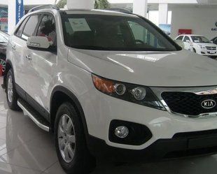 Бічний захист пороги майданчик Kia Sorento 2009-2015 кенгурятник захист задня дуги пороги 0202 фото