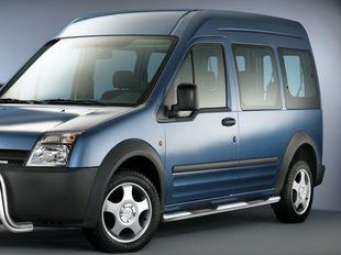 Бічні труби BB002 (2 шт., нерж.) 70 мм, максі база для Ford Connect 2002-2006 рр. dug756864 фото