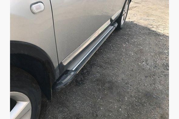 Бічний захист пороги профільні Mitsubishi ASX 10-12 13+ захист заднього бампера кенгурятник дуги пороги 0475 фото