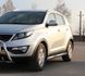 Бічний захист пороги труби Kia Sportage 2010-2015 кенгурятник захист задня дуги пороги 0215 фото 1
