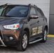 Бічний захист пороги профільні Mitsubishi ASX 10-12 13+ захист заднього бампера кенгурятник дуги пороги 0475 фото 1