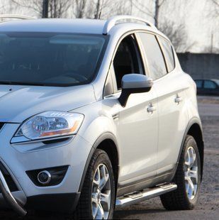Бічний захист пороги труби Ford Kuga 2008-12, 2013+, 2017+ кенгурятник захист задня дуги пороги 0153 фото