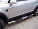 Бічний захист пороги &Oslash;60 труби Chevrolet Captiva 2006+ 2011+ захист заднього бампера дуги пороги 0386 фото 1