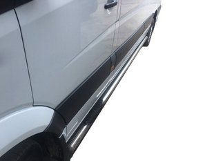 Бічні труби (2 шт., нерж.) d60, коротка база для Mercedes Sprinter 2018↗ мм. dd59162 фото