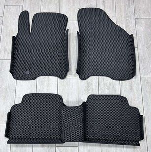 Килимки з бортиками EVA в салон для Chevrolet Lacetti 2003-2012/ Шеврол Лачеті, Чорний 11134 фото