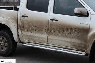Пороги бічні труба з листом Toyota Hilux (04-21) D60 1647693488 фото
