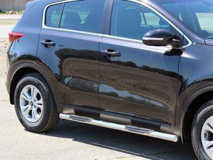 Бічні труби BB002 (2 шт., нерж) для Kia Sportage 2015-2021 рр. dd27752 фото