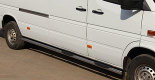 Бічний захист пороги труби Mercedes Sprinter 1995-06, 2006-13, 2014+ кенгурятник захист задня дуги пороги 0080 фото